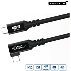 Microconnect USB3.2CC01-A Usb Cable Usb 3.2 Gen 2X2 1 M Usb C Black