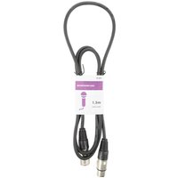 Qtx 190.080UK audio cable 1.5 m XLR (3-pin) Black