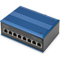 Digitus 8 Port Gigabit Ethernet Network PoE Switch. Industrial. Unmana