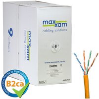 Cablenet Cat6 Orange U/UTP LSOH 24AWG Solid CPR B2ca Cable 305m Reel i