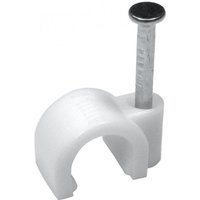 Cables Direct 50 Pack of 7mm Cable Clips Whi