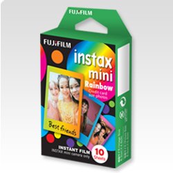 Fuji Instax Mini Rainbow Colours Instant Film For Fujifilm Instax Mini Cameras - 20 Shot Pack