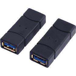Logilink Usb 3.0-A F/F Black