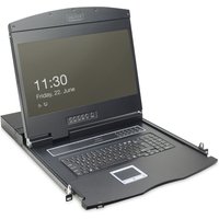 Digitus 19" LCD KVM Console. 1-Port VGA. german Keyboard