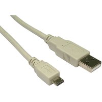 Cables Direct CDL-160BG USB cable 1.8 m USB 2.0 USB A Micro-USB B Beig
