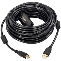 Microconnect USBAB10B-ACTIVE USB cable USB 2.0 10 m USB B USB A Black