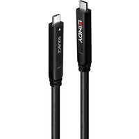 Lindy 10m USB 3.2 Gen 1 and DP 1.4 Type C Hybrid Cable