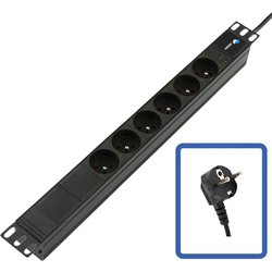 Lanview Power Srip 19" - 6 Wys - 1U