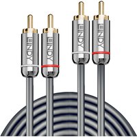 Lindy 3m Dual Phono Audio Cable. Cromo Line