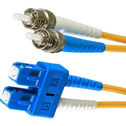 Cablenet 2M OS2 9/125 ST-SC Duplex Yellow Lsoh Fibre Patch Lead Cablenet 2M OS2 9/125 ST-SC Duplex Yellow Lsoh Fibre Patch Lead