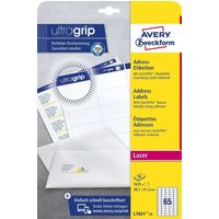 Avery L7651-25 addressing label Self-adhesive label White
