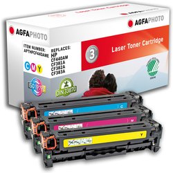 Agfaphoto APTHPCF440AME Toner Cartridge 3 Pc(S) Cyan. Magenta. Yellow