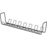 StarTech.com Under Desk Cable Management Tray. 24" Long. Metal Ba