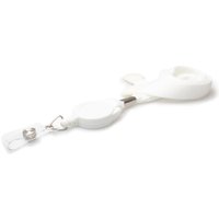 Digital ID 16mm White Tubular Flexiweave Breakaway Lanyards with attac