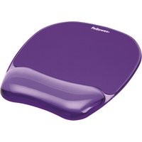 Fellowes Mouse Mat Wrist Support - Crystals Gel Mouse Pad with Non Sli