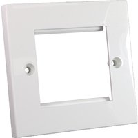 Cablenet Flat Faceplate 50mm x 50mm Single Gang