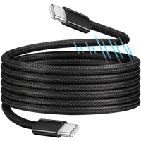 LogiLink USB 2.0 Type-C cable. C/M to C/M. magnetic. 100W. nylon. blac