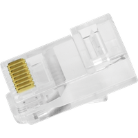 LogiLink Modular Plug RJ45 Cat.6 UTP. pass through. 50 pcs.