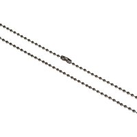 Digital ID 36inch Metal Bead Chain Necklace. Nickel Plated (Pack of 10