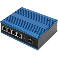 Digitus 4 port Gigabit Ethernet network PoE switch. industrial. unmana