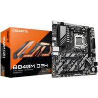 GIGABYTE B840M D2H Motherboard - AMD Ryzen 9000 CPUs, 5+2+2 Phases VRM, up to 7600MHz DDR5, 1xPCIe 4.0 + 1xPCIe 3.0 M.2, 2.5GbE LAN, USB 3.2 Gen 1