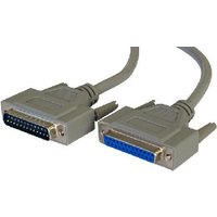 Cables Direct 2m. DB25 M/DB25 FM serial cable Grey