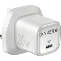 Anker USB-C Charger. 20W Fast Charging. White