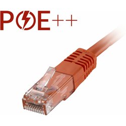Cablenet 3M Cat6 RJ45 Orange U/Utp Pvc 24AWG Flush Moulded Booted Patc