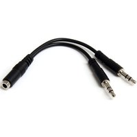StarTech.com 3.5mm 4 Position to 2x 3 Position 3.5mm Headset Splitter
