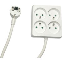 Microconnect MC-PSSQUARE040150FRW power extension 1.5 m 4 AC outlet(s)