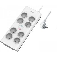 MCL SPN7080WA/19 power extension 2 m 8 AC outlet(s) Indoor White