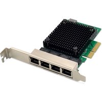 Digitus 4 port 2.5 Gigabit Ethernet network card. RJ45. PCI Express. R