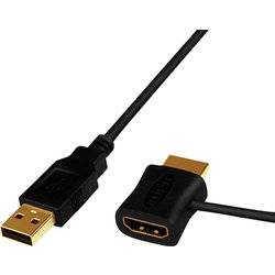 Logilink CH0081 Video Cable Adapter Hdmi Type A (Standard) Hdmi + Usb