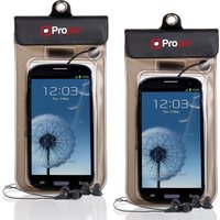 ProperAV Waterproof Case inc Waterproof Earphones for Smartphones - Pa