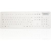 Accuratus 104V2 keyboard Medical USB QWERTY UK English White