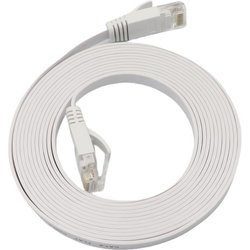Microconnect V-UTP6A05W-FLAT-LSZH Networking Cable White 5 M Cat6A U/U
