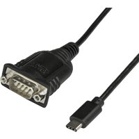 StarTech.com USB C to Serial Adapter Cable with COM Port Retention - 1