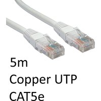 TARGET RJ45 (M) to RJ45 (M) CAT5e 5m White OEM Moulded Boot Copper UTP