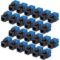 StarTech.com Cat6 Keystone Jack. 24-Pack RJ45 Ethernet Keystone Jacks.