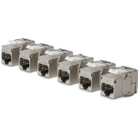 StarTech.com Cat8 Keystone Jack. 6-Pack RJ45 Ethernet Keystone Jacks.