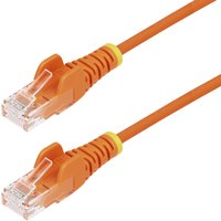 StarTech.com 15m Orange Slim CAT6 Ethernet Cable. Snagless. 100W PoE.