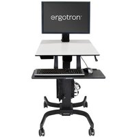 Ergotron WorkFit-C. Single HD Sit-Stand Workstation Black. Grey Multim
