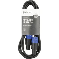 Qtx 190.179UK audio cable 3 m Speakon Black