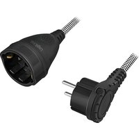 LogiLink LPS104 power cable Black. White 3 m Power plug type F