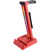 Verbatim SureFire Vinson N1 Dual balance Gaming RGB Headset Stand Red