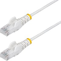 StarTech.com 7m White Slim CAT6 Ethernet Cable. Snagless. 100W PoE. UT