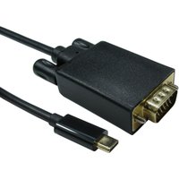 Cables Direct USB C to VGA 1080P @ 60HZ 3 m USB Type-C VGA (D-Sub) Bla