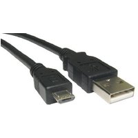 Cables Direct USB2-163 USB cable USB 2.0 3 m USB A Micro-USB B Black
