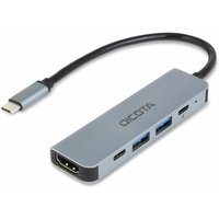 DICOTA D32060 laptop dock/port replicator USB Type-C Silver