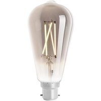 4lite WiZ Connected ST64 Smoky White WiFi LED Smart Bulb - B22 Bayonet